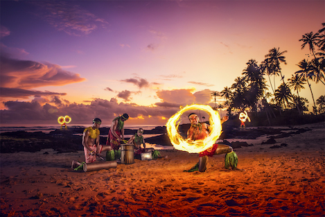 Return to Paradise Resort – Fire Twirler